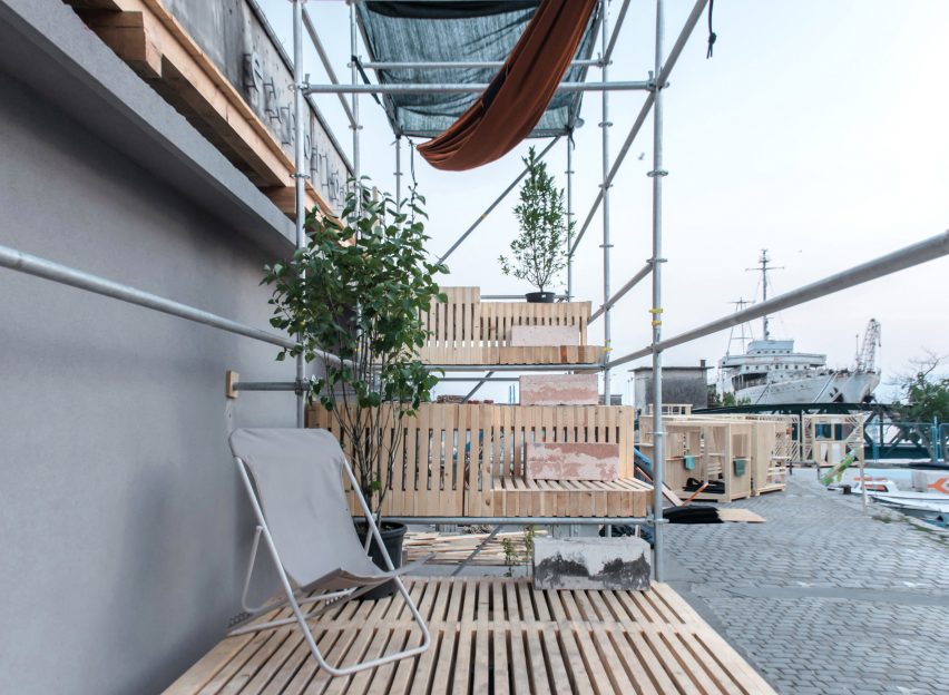Level Up street pavilion by Brett Mahon, Joonas Parviainen, Saagar Tulshan, Shreyansh Sett and Vanja Borovic