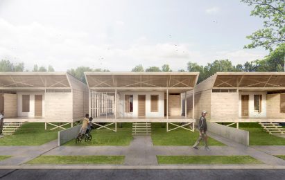 This modular housing concept by Peruvian studio Arana & Suasnabar Architects allows users to convert adjoining terrace space into additional rooms according to their spatial needs and budget