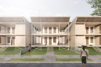 This modular housing concept by Peruvian studio Arana & Suasnabar Architects allows users to convert adjoining terrace space into additional rooms according to their spatial needs and budget