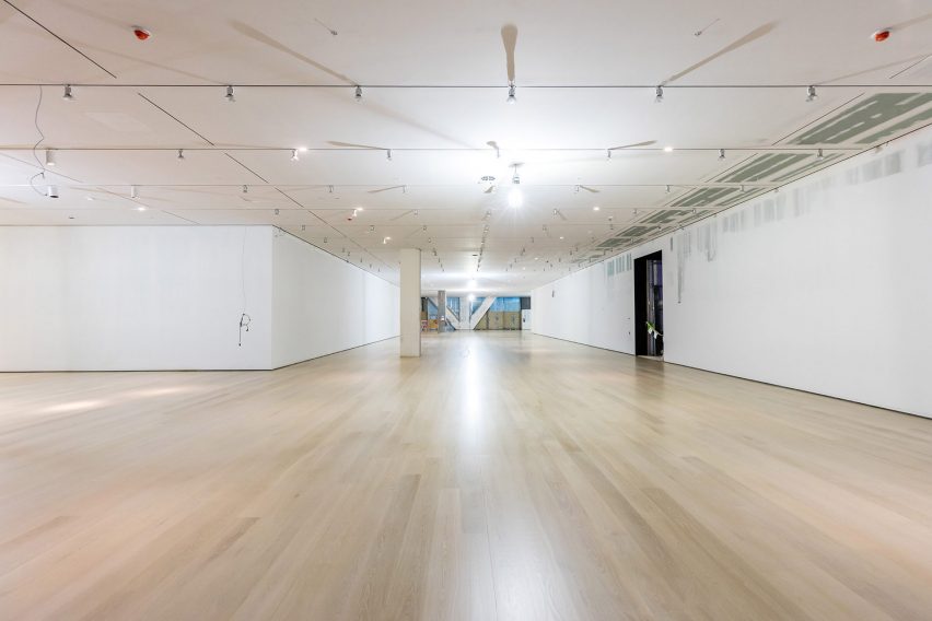 Construction progress of new gallery spaces in The David Geffen Wing at The Museum of Modern Art