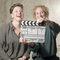 Atelier NL co-founders Nadine Sterk and Lonny van Ryswyck at Dezeen Awards 2018