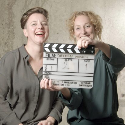 Atelier NL co-founders Nadine Sterk and Lonny van Ryswyck at Dezeen Awards 2018