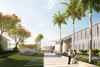 New Delhi US embassy masterplan by Weiss Manfredi