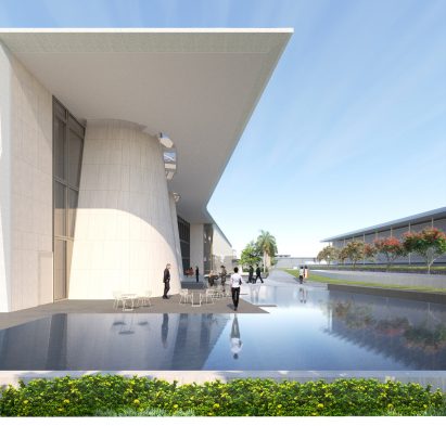 New Delhi US embassy masterplan by Weiss Manfredi