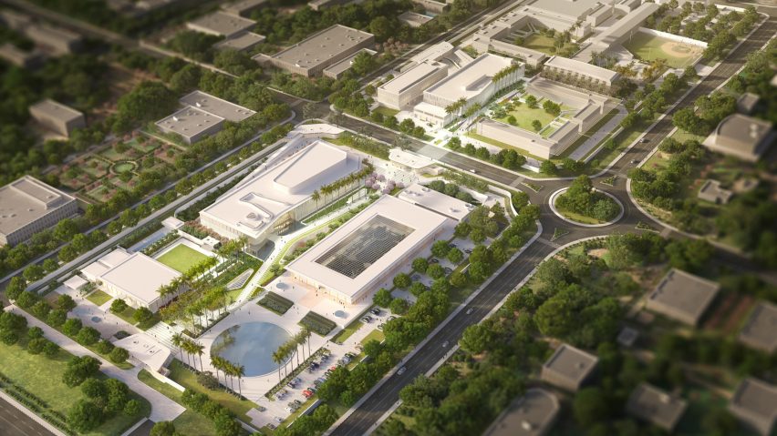 New Delhi US embassy masterplan by Weiss Manfredi