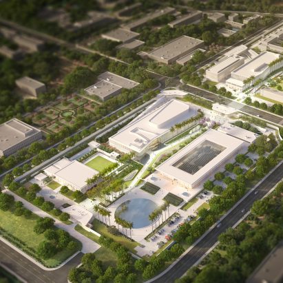 New Delhi US embassy masterplan by Weiss Manfredi