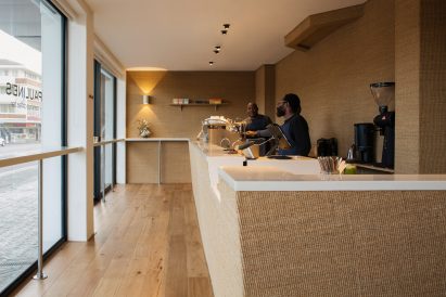 Interiors of Pauline's cafe in Cape Town, designed by Master Studio