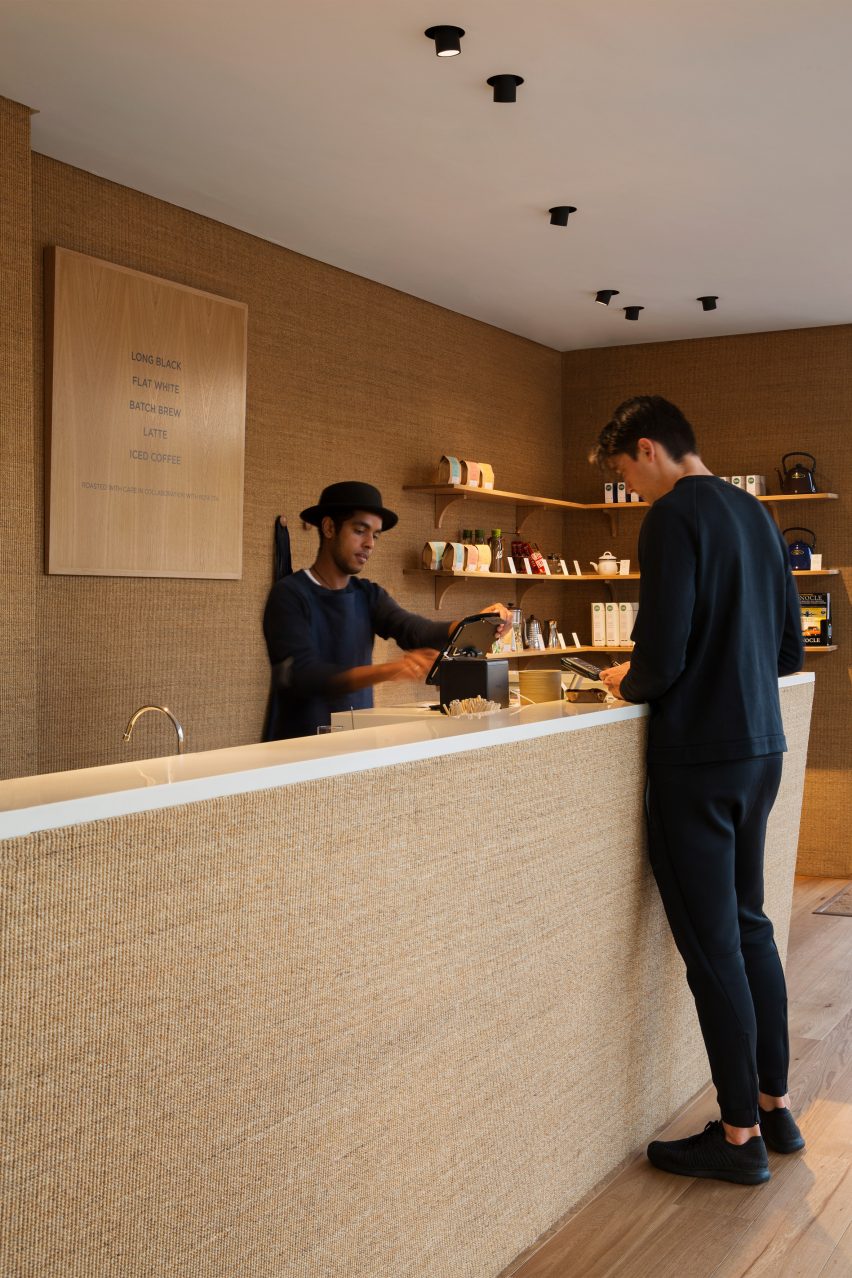 Pauline's Cape Town coffee bar sisal interiors
