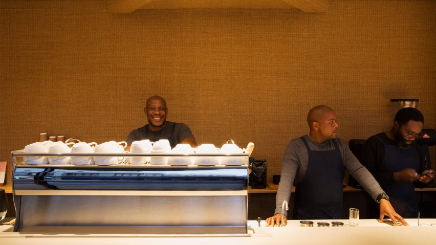 Pauline's Cape Town coffee bar sisal interiors