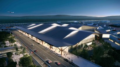 Pittsburg Airport Terminal by Gensler, HDR and Luis Vidal