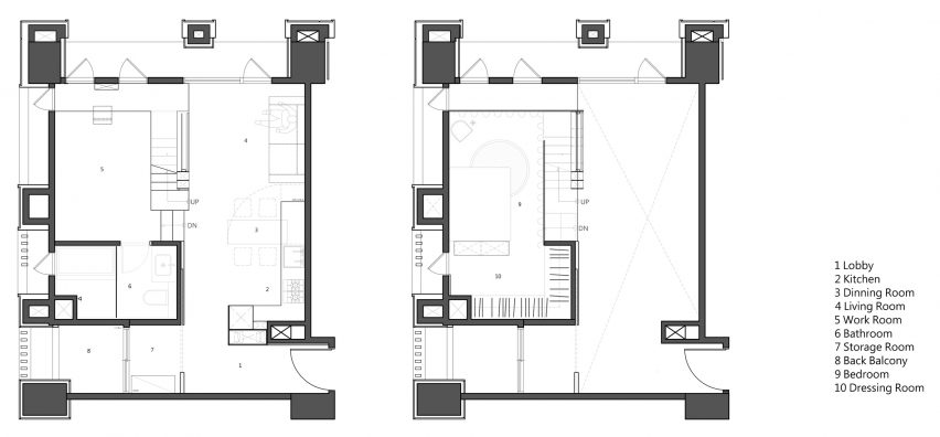 Apartment X, designed by KC Design Studio