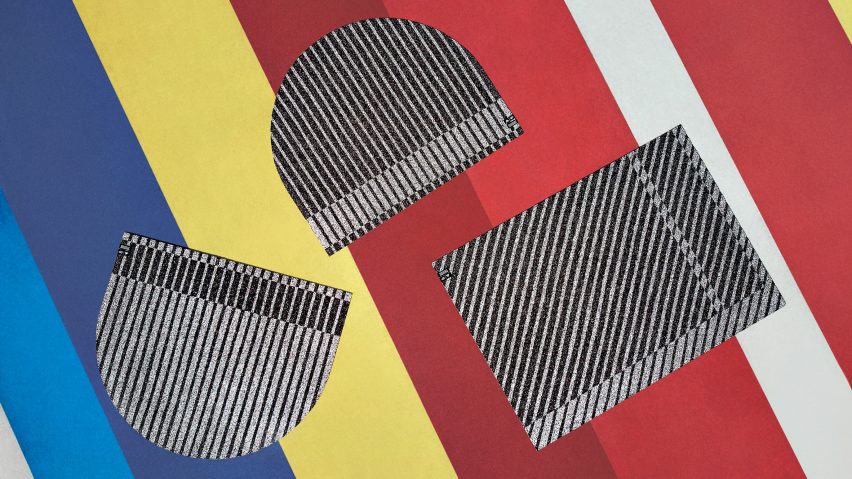 Simone Post makes rugs from recycling old Adidas trainers