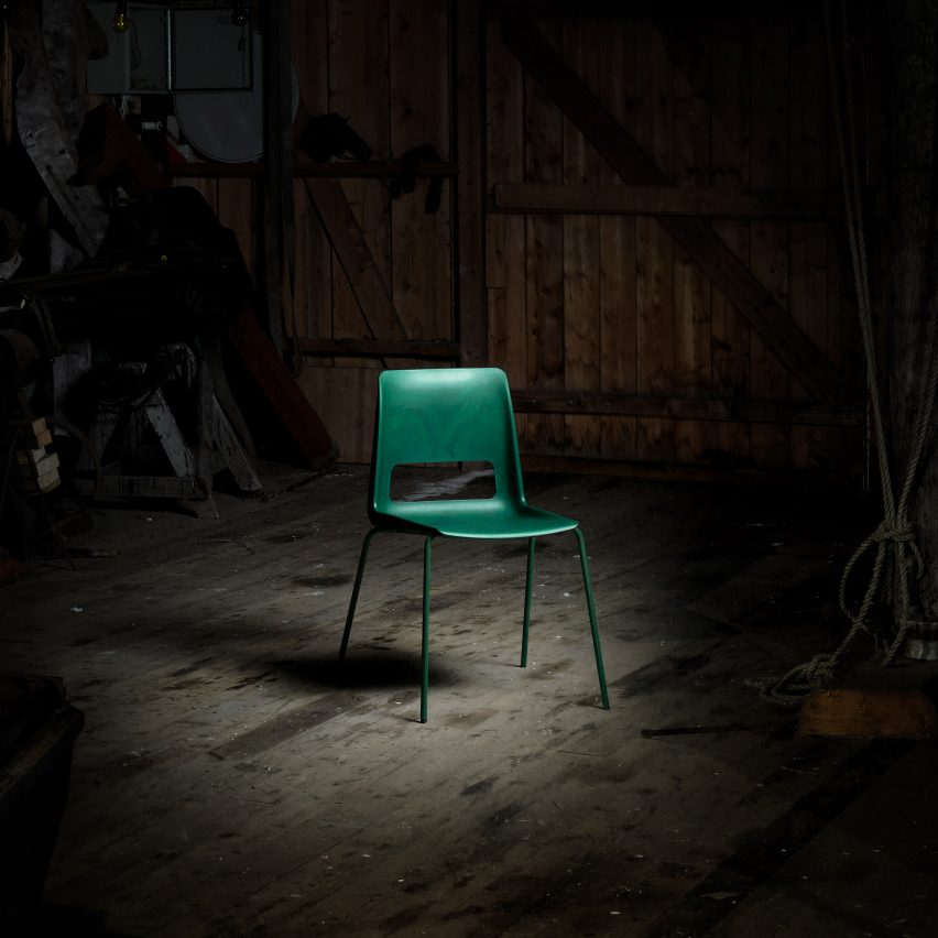 Snøhetta unveils S-1500 chair made from recycled plastic and steel