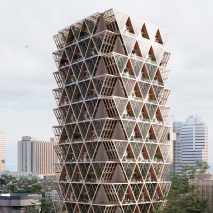 Precht’s The Farmhouse concept combines modular homes with vertical farms