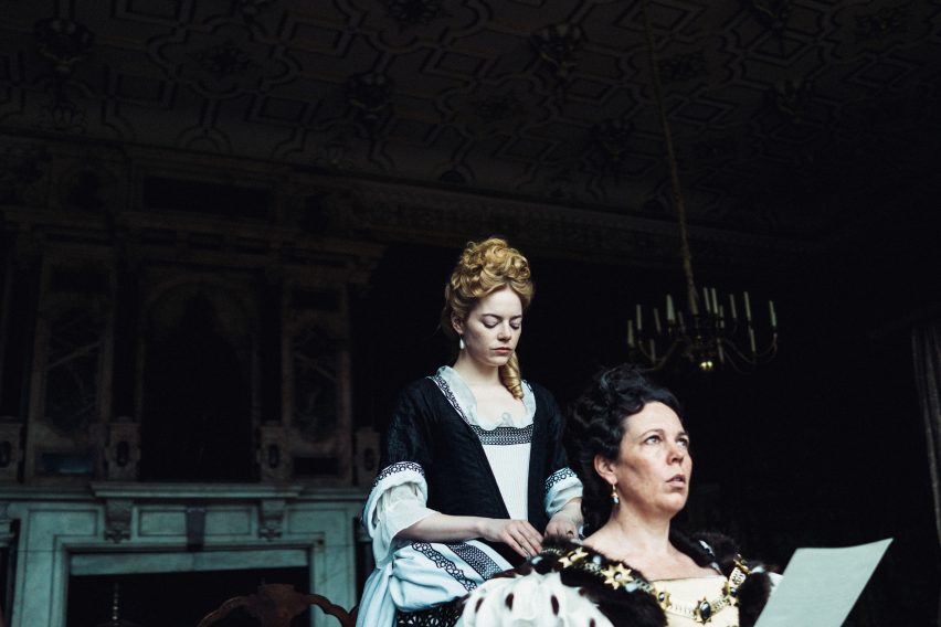 The Favourite set design Fiona Crombie