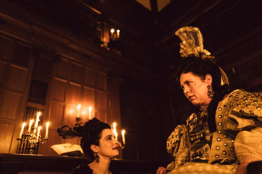 The Favourite set design Fiona Crombie
