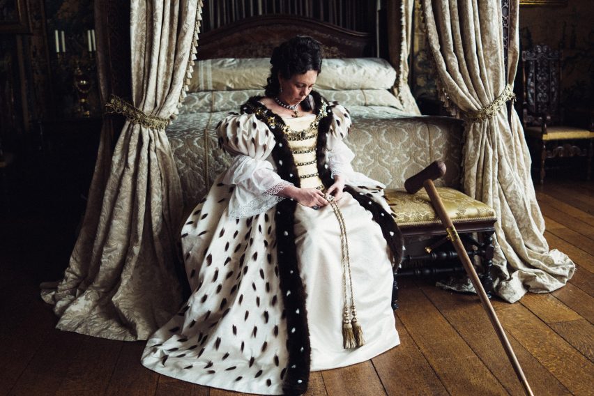 The Favourite set The Favourite set design Fiona Crombie