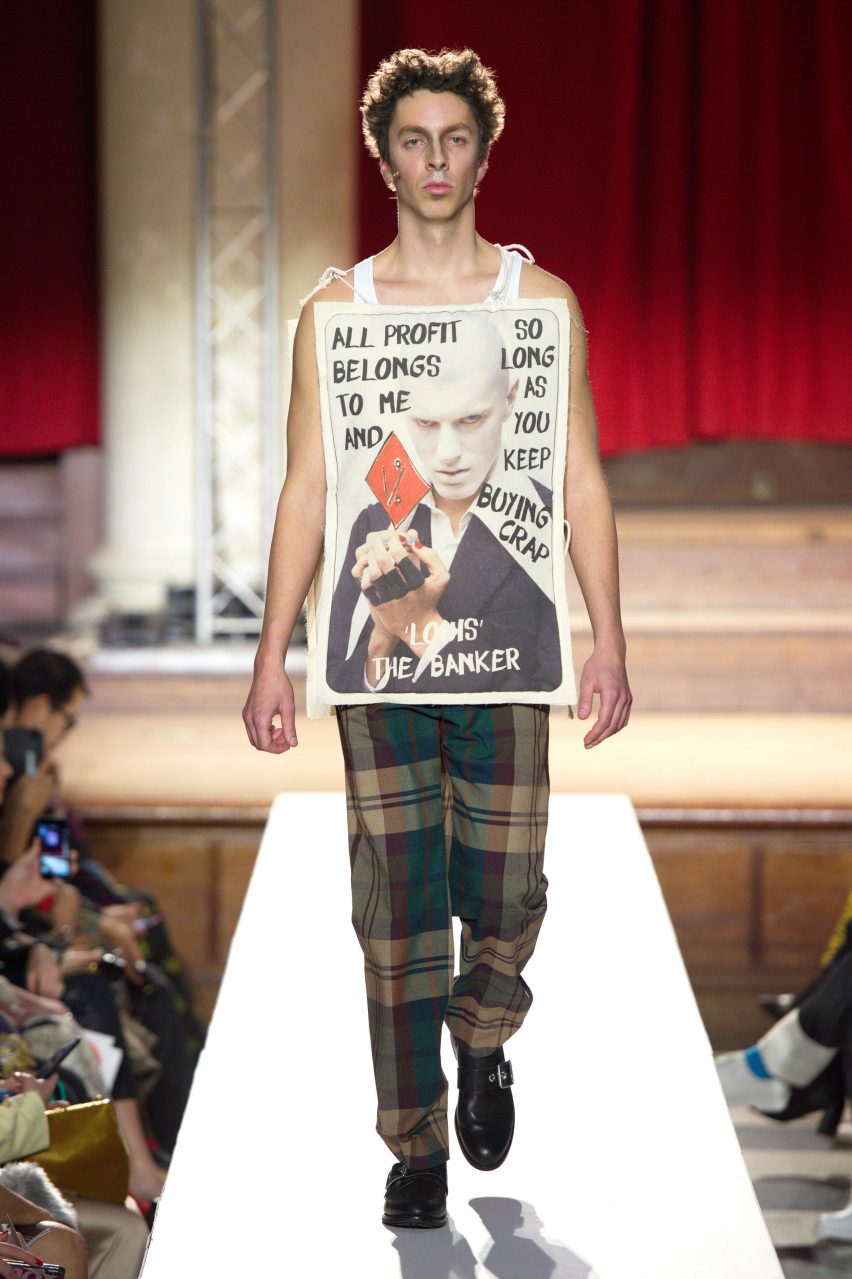 Vivienne Westwood Homo Loquax climate change fashion show A/W 2019