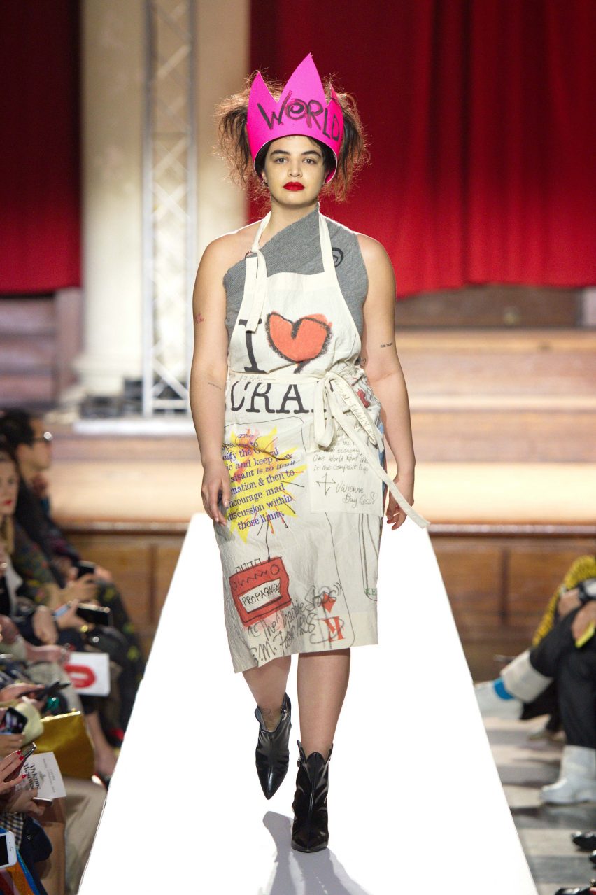 Vivienne Westwood Homo Loquax climate change fashion show A/W 2019