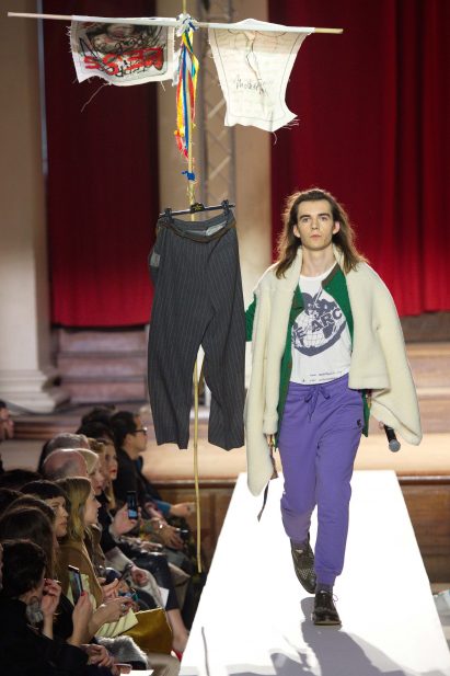 Vivienne Westwood Homo Loquax climate change fashion show A/W 2019