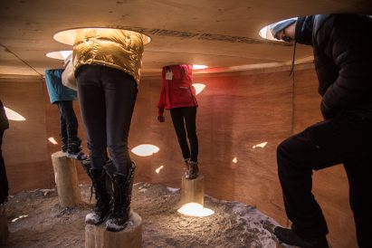 Mind Station installation by Tomasz Piotrowski and Lukasz Chaberka for Winter Stations Toronto 2019
