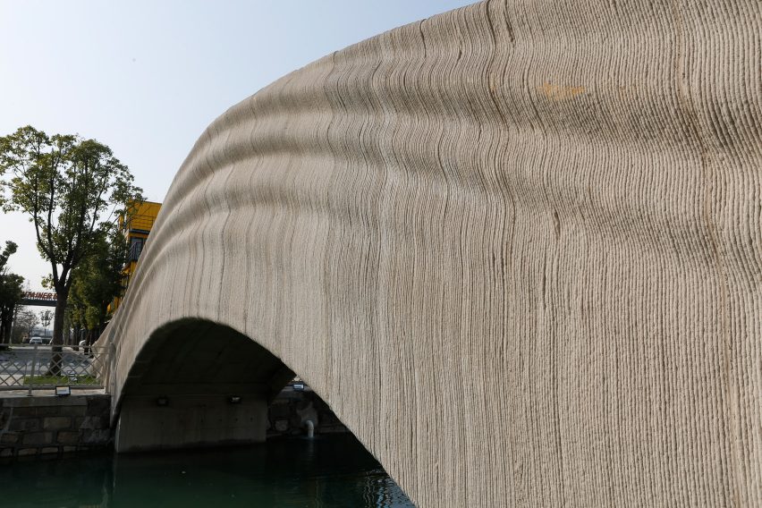 World's longest 3d-printed concrete bridge by Tsinghua University School of Architecture opens in Shanghai