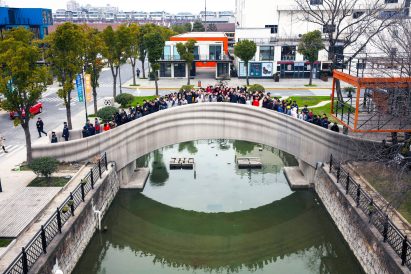 World's longest 3d-printed concrete bridge by Tsinghua University School of Architecture opens in Shanghai
