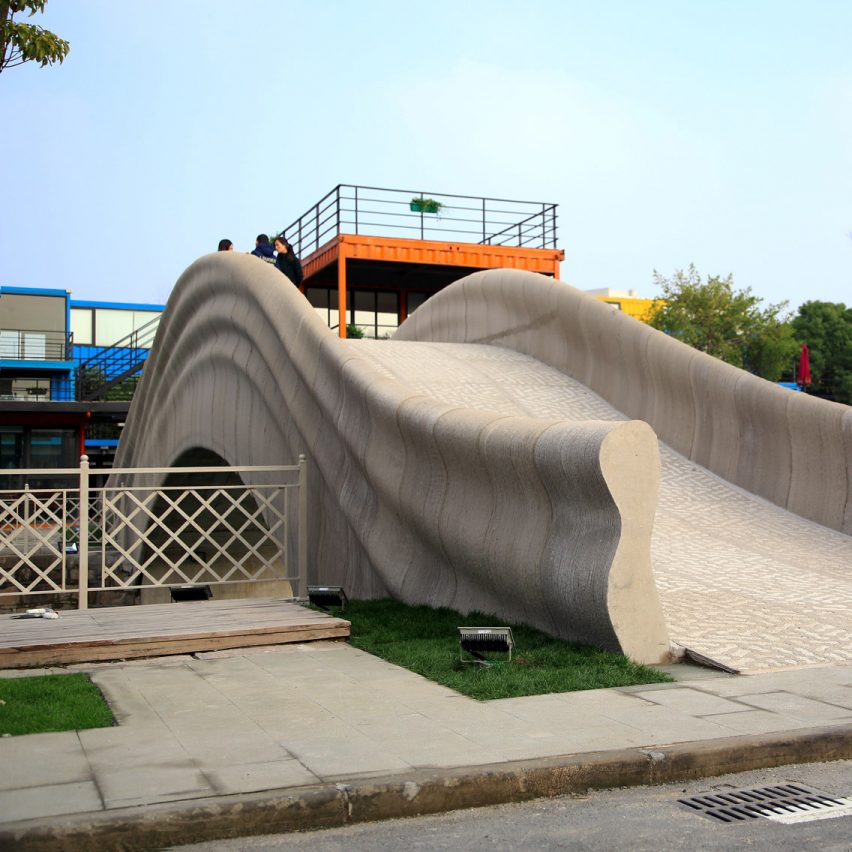 World's longest 3d-printed concrete bridge by Tsinghua University School of Architecture opens in Shanghai