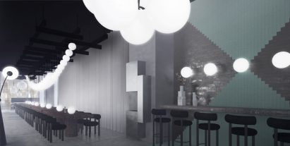 The Manzoni Tom Dixon restaurant and showroom Milan