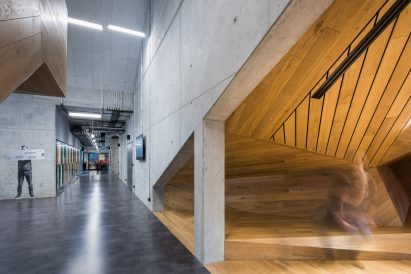 Interior shot of Akademeia High School by Medusa Group Architekci in Warsaw