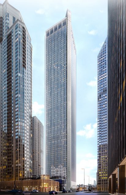 Aon Center Elevator by Solomon Cordwell Buenz