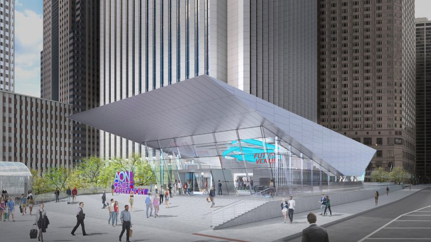 Aon Center Elevator by Solomon Cordwell Buenz