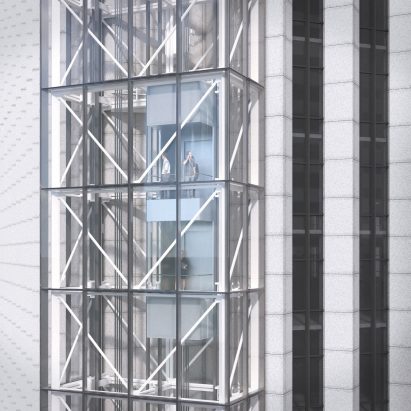 Aon Center Elevator by Solomon Cordwell Buenz