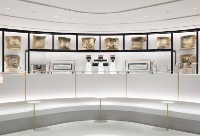 % Arabica Kuwait coffee shop by Nendo 
