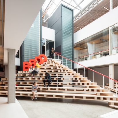 Interiors of BBDO offices in Brussels, designed by Zampone Architects