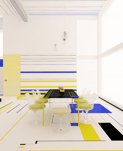 Breakfast With Mondrian apartment by Brani & Desi