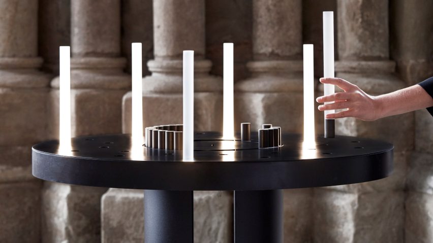 Celeste light by Marina Daguet offers electric alternative to prayer candles