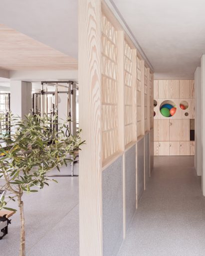 Interiors of Core Kensington pilates studio, designed by Studio Wolter Navarro