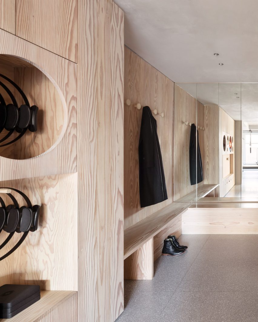 Interiors of Core Kensington pilates studio, designed by Studio Wolter Navarro