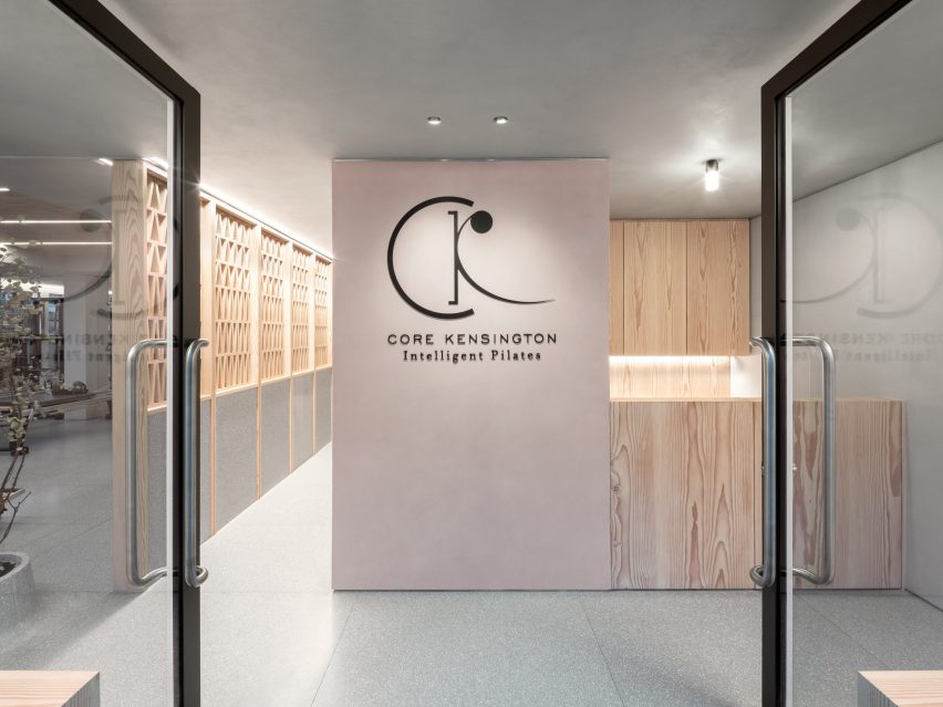 Interiors of Core Kensington pilates studio, designed by Studio Wolter Navarro