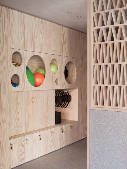 Interiors of Core Kensington pilates studio, designed by Studio Wolter Navarro