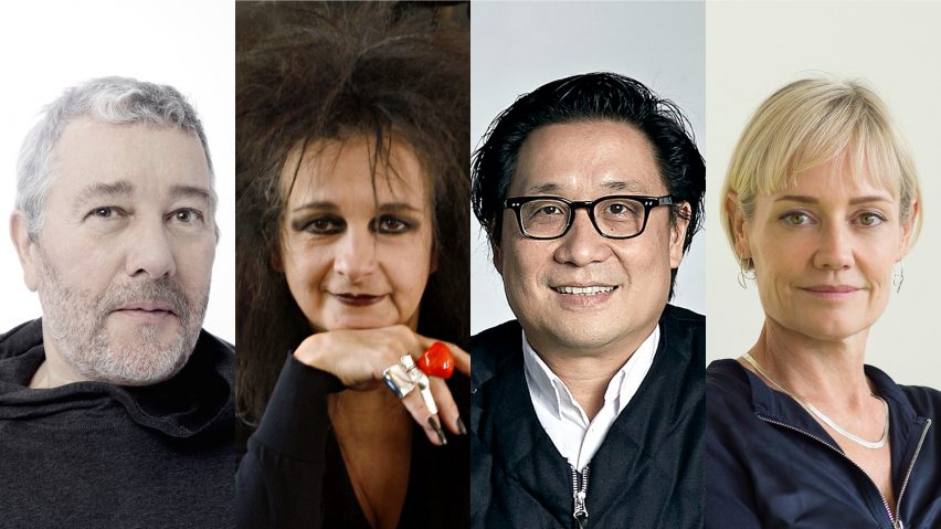 Dezeen Awards 2019 judges Philippe Starck, Odile Decq, Lyndon Neri and Alison Brooks