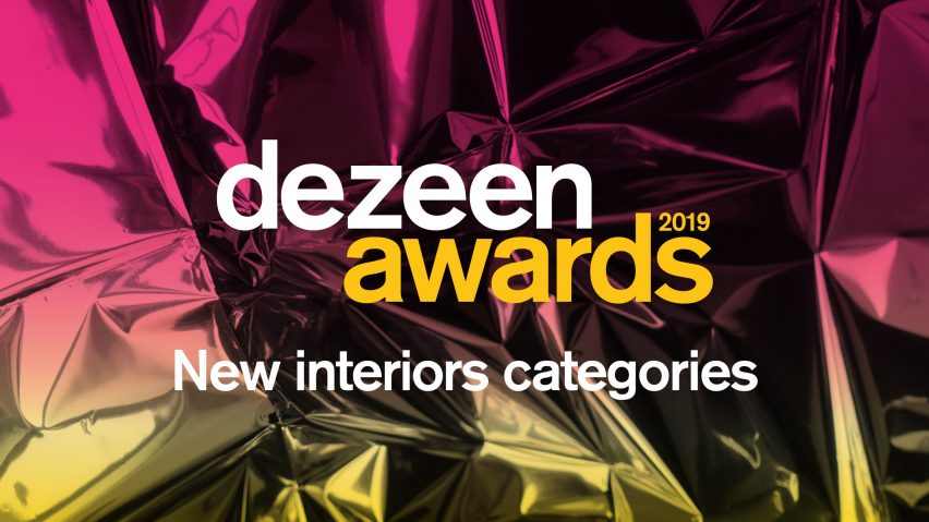 Dezeen Awards 2019 new interiors categories announcement