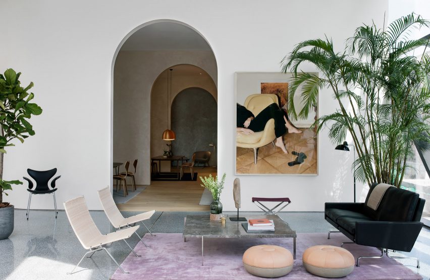 Interiors of Fritz Hansen Gallery Xi'an designed by Jaime Hayon
