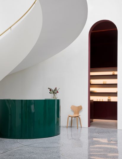 Interiors of Fritz Hansen Gallery Xi'an designed by Jaime Hayon