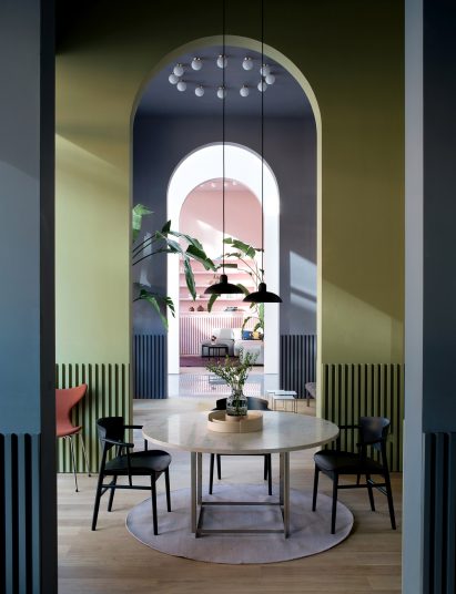 Interiors of Fritz Hansen Gallery Xi'an designed by Jaime Hayon