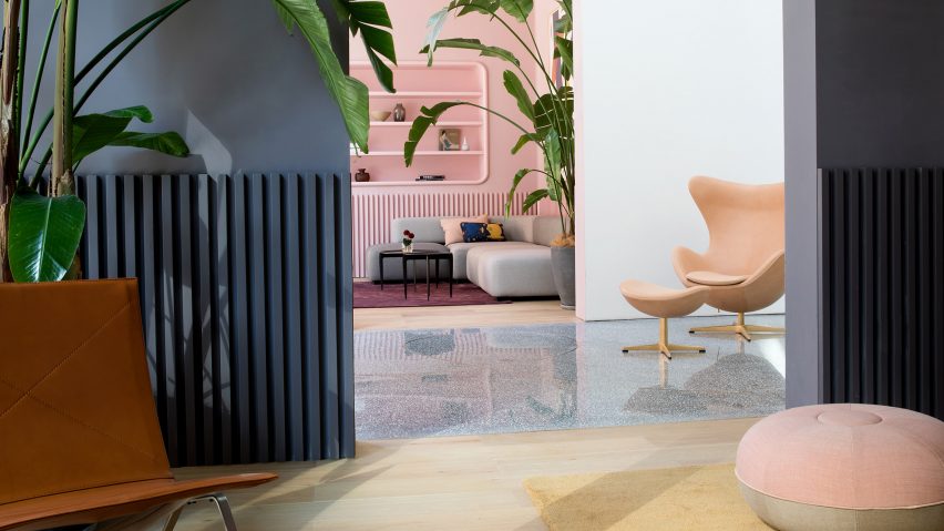 Interiors of Fritz Hansen Gallery Xi'an designed by Jaime Hayon