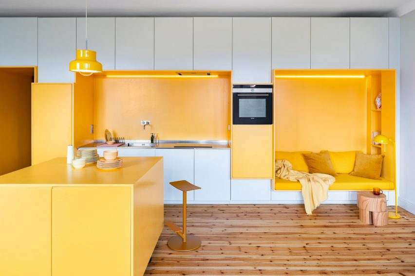 Function Walls apartment, designed by Lookofsky Architecture