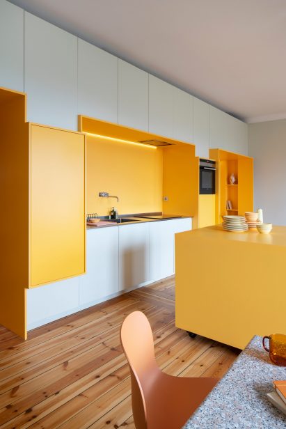 Function Walls apartment, designed by Lookofsky Architecture