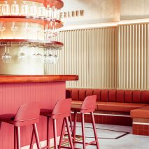 Interiors of Garage Pompen & Verlouw restaurant by Studio 34 South